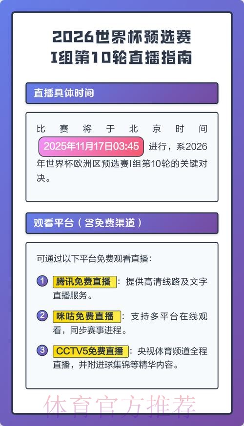 2026世界杯直播怎么查 2026世界杯直播怎么查